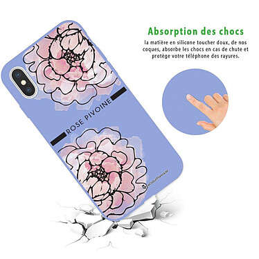 Avis LaCoqueFrançaise Coque iPhone X/Xs Silicone Liquide Douce lilas Rose Pivoine