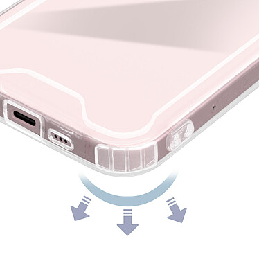 Avis Avizar Coque pour iPhone 15 Dos Rigide Coins Bumper Antichoc  Transparent