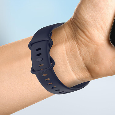 Acheter Avizar Bracelet pour Samsung Galaxy Watch Active 2 40mm Silicone Lisse Bleu Nuit