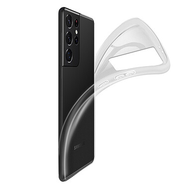 Avizar Coque Samsung Galaxy S21 Ultra Protection Flexible Fine et Légère Transparent pas cher