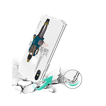 Acheter LaCoqueFrançaise Coque iPhone X/Xs anti-choc souple angles renforcés transparente Motif Working girl