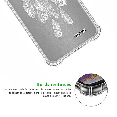 Acheter Evetane Coque OPPO Find X3 Lite Silicone antichocs Solides coins renforcés  transparente Motif Attrape reve blanc
