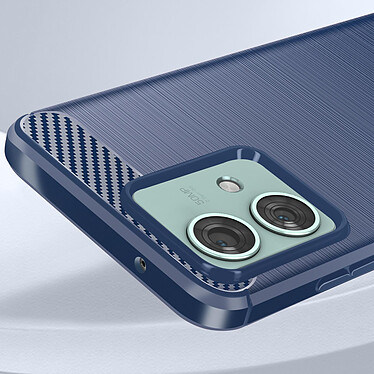Acheter Avizar Coque pour Motorola Edge 40 Neo Effet Carbone Silicone Flexible Antichoc  Bleu Nuit