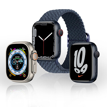 Avizar Bracelet pour Apple Watch 41mm et 40mm et 38 mm Nylon Tressé Ajustable par Boucle Métallique  bleu roi pas cher
