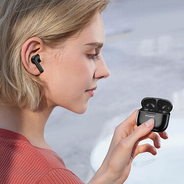 Awei Écouteurs Bluetooth 5.3 Compact Charge Rapide Étanche IPX6 Noir pas cher