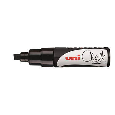 UNI-BALL Marqueur craie Pointe biseautée large CHALK Marker PWE8K 8mm Noir