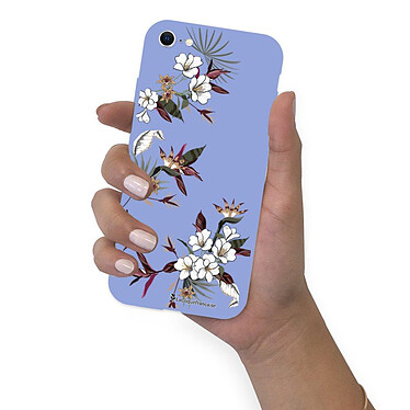 LaCoqueFrançaise Coque iPhone 7/8/ iPhone SE 2020 Silicone Liquide Douce lilas Fleurs Sauvages pas cher