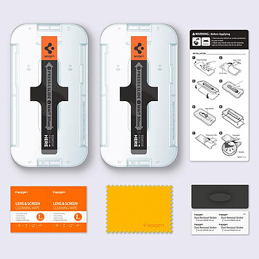 Avis Spigen SGP 2 Films écran iPhone 14 Pro Max Kit d'installation Ez Fit  Transparent