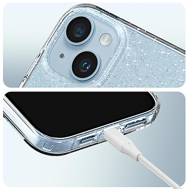 Acheter Spigen SGP Coque pour iPhone 14 Plus Silicone gel Pailleté  Liquid Crystal Glitter Transparent