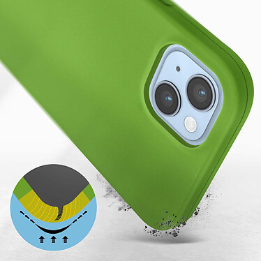Avis Avizar Coque pour iPhone 14 Plus Silicone Semi-rigide Finition Soft-touch Fine  vert