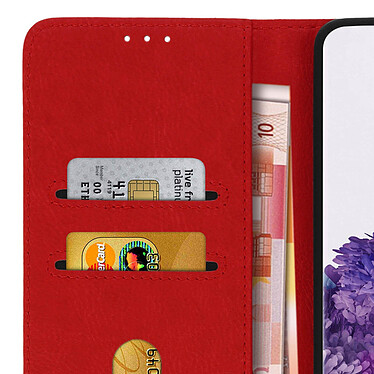 Avizar Étui Samsung Galaxy S20 Ultra Housse Intégrale Porte-carte Support Vidéo rouge pas cher