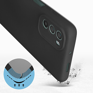 Avis Avizar Coque pour Motorola Moto G62 5G Silicone Semi-rigide Finition Soft-touch Fine  Noir