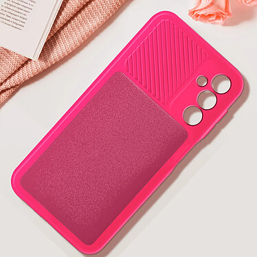 Avis Avizar Coque pour Samsung Galaxy A25 5G Silicone Cache Caméra Coulissant Fuchsia