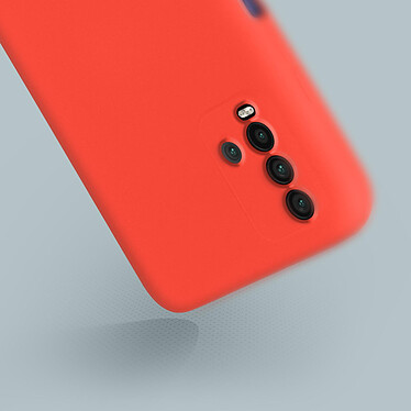 Avis Avizar Coque Xiaomi Redmi 9T Silicone Gel Semi-rigide avec Dragonne rouge