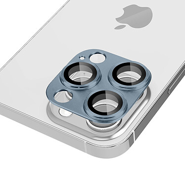 Avizar Film Caméra pour iPhone 14 Pro et 14 Pro Max Verre Trempé + Alliage d'Aluminium  Bleu Sierra pas cher