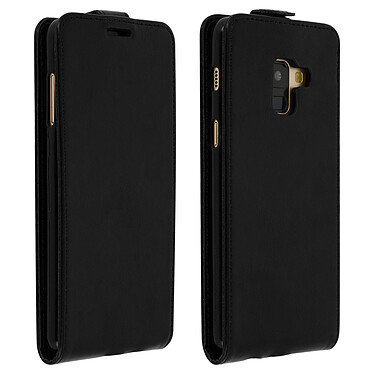 Avizar Etui Samsung Galaxy A8 Housse Clapet Vertical Protection Porte-carte Noir