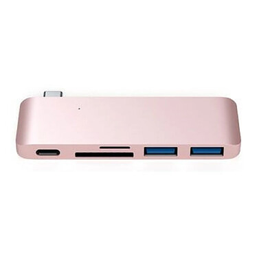 SATECHI Hub Passthrough Type C USB  Rose Gold pas cher