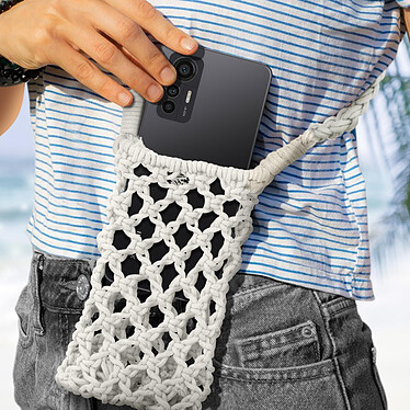 Acheter Avizar Sac Bandoulière pour Smartphone en Crochet Tressé  Blanc