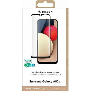 BigBen Connected Protection d'écran pour Samsung Galaxy A02s en verre trempé 2.5D Anti-rayures Transparent pas cher