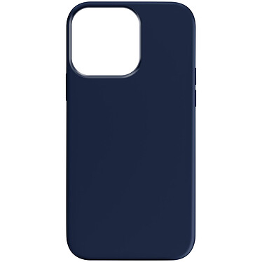 Avizar Coque pour iPhone 15 Pro Max Silicone Semi-rigide Finition Douce au Toucher Fine  Bleu nuit