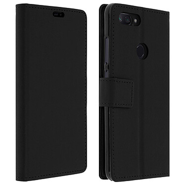 Avizar Housse Xiaomi Mi 8 Lite Etui Portefeuille Coque Silicone Support Vidéo - Noir