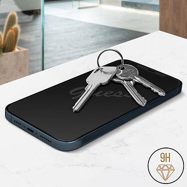 Acheter Guess Verre trempé pour iPhone 12 Pro Max 9H Résistant avec Logo  Contour Noir