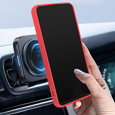 Acheter Avizar Coque pour Xiaomi Redmi Note 12 4G Bi-matière Bague Métallique Support Vidéo  Rouge