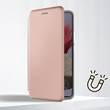 Avizar Étui pour Samsung Galaxy M34 5G Clapet Porte carte Support Video Rose Champagne pas cher