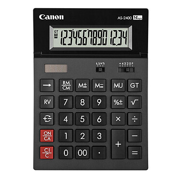 CANON Calculatrice de bureau AS-2400 14 Chiffres Ecran réglable