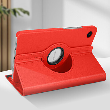 Avis Avizar Étui folio pour Samsung Galaxy Tab A9 Support rotatif Paysage Portrait  rouge