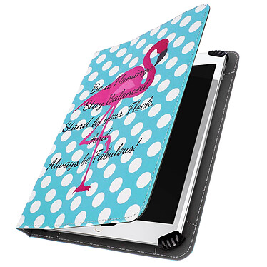 Avis Avizar Housse Universelle Tablette 9' à 10' Etui Motif Flamingo à Pois Fonction Support