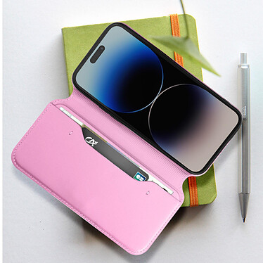 Avis Avizar Étui pour iPhone 14 Pro Max Double Poche Support Collection Dual Pockets  Rose