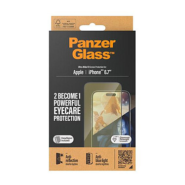 Avis PanzerGlass Ultra-Wide Fit Blue Light iPhone 15 Plus