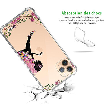 Avis Evetane Coque iPhone 11 Pro anti-choc souple angles renforcés transparente Motif Fée Fleurale