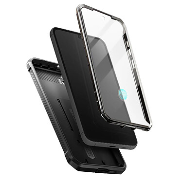 Supcase Coque Intégrale pour Samsung Galaxy S23 FE Antichoc avec Béquille Noir