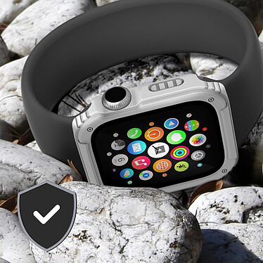 Avizar Protection Intégrale Verre Trempé Apple Watch Series 3 / 2 / 1 42mm Blanc pas cher