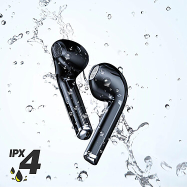 Awei Écouteurs Bluetooth Étui Charge Contrôle Tactile Étanche IPX4 Noir pas cher
