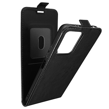 Avizar Étui pour Xiaomi Redmi Note 12 4G et 5G Clapet Vertical Magnétique Porte-carte  Noir