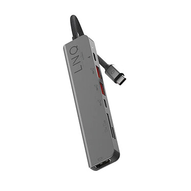 Avis Linq Multiports USB-C 7-en-1 Gris