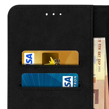 Avizar Etui folio Noir Porte-Carte pour Samsung Galaxy J6 Plus pas cher