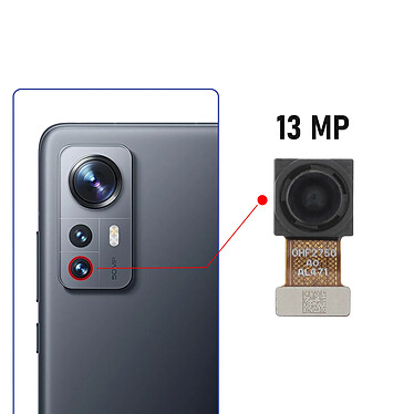 Avis Clappio Caméra Capteur Ultra Grand angle 13MP pour Xiaomi 12X Noir