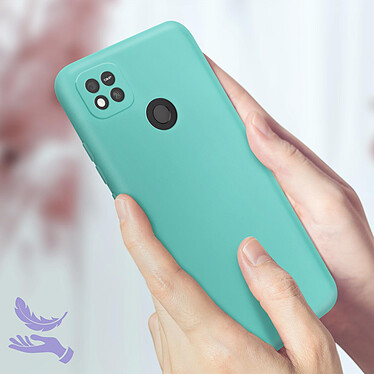 Acheter Avizar Coque pour Xiaomi Redmi 10A Silicone Semi-rigide Finition Soft-touch Fine  Turquoise