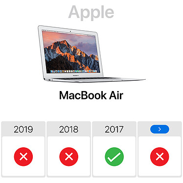 Acheter Avizar Coque MacBook Air 13'' 2017 Rigide Ultra-Résistante Carte du Monde - Beige