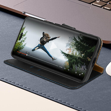 Avis Avizar Housse Xiaomi 13 Lite Cuir Véritable Clapet Porte-carte Support Vidéo  noir