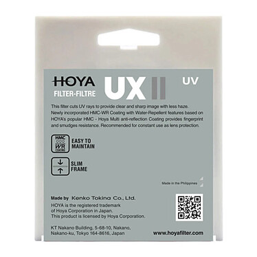 Avis HOYA Filtre UV UX 49mm MKII