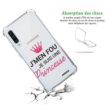 Avis Evetane Coque Samsung Galaxy A70 anti-choc souple angles renforcés transparente Motif Je suis une princesse