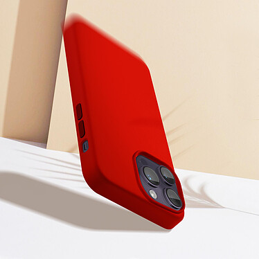 Avis Moxie Coque pour iPhone 14 Pro Hybride Semi-rigide Fine Légère Intérieur Doux  rouge