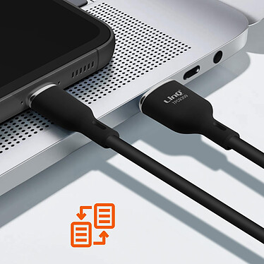 Avis LinQ Câble USB vers USB C Fast Charge 5A Synchronisation Longueur 1.2m Noir