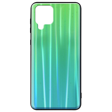 Avizar Coque Samsung Galaxy A42 Bi-matière Holographique Brillant Fine Légère vert
