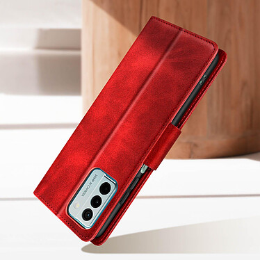 Avizar Étui pour Nokia G22 Portefeuille Support Vidéo Série Bara  Rouge pas cher
